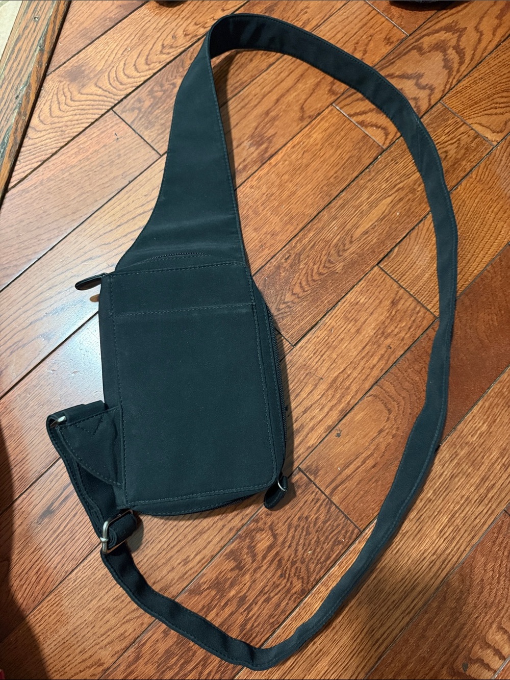 Black Womens  Crossbody Sling Bag - Unbranded
